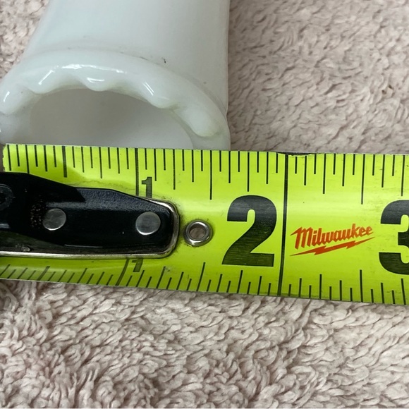 Vintage Milk Glass Flower Bud Vase Set of 2-White-Retro-Cottagecore-Grannycore - Picture 13 of 13